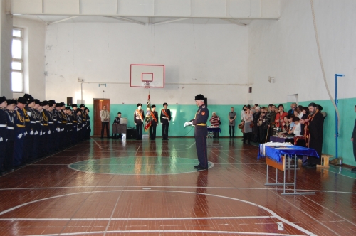 Торжественное принятие присяги в Лесосибирском кадетском корпусе им. А.Б. Йордана